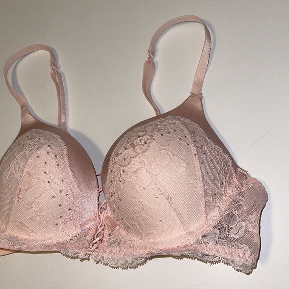 🆕 La SENZA “Hello Sugar” Pink Corset Push Up Bra - Women’s Size 32B / B32 - Picture 4 of 8